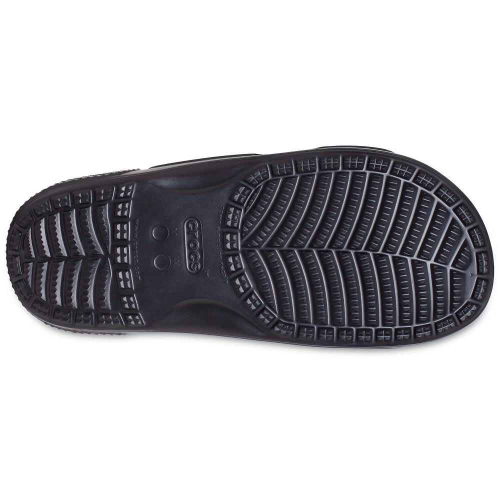Black Men's Crocs Classic Heart Print Sandals | NZ 1233AHKP